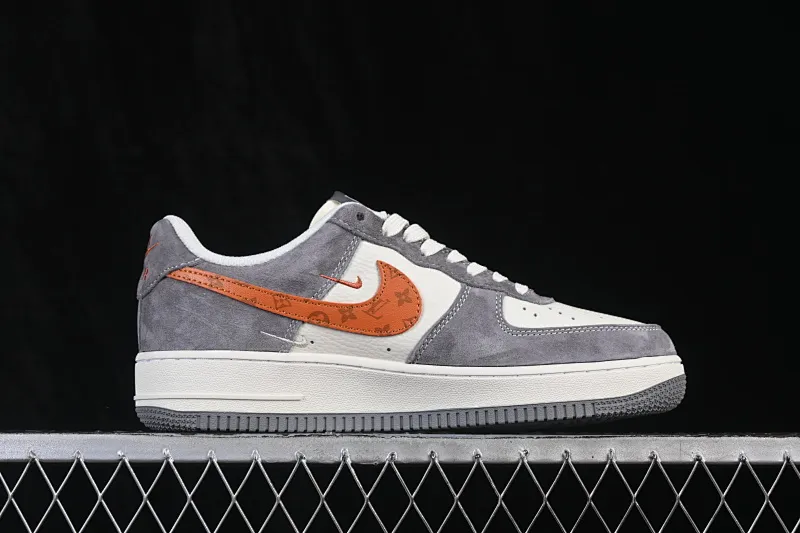 All Categories Nk Air Force 1 Air Force Series Nk Air Force 1 Low Air Force Low Nike Air Force 1'07 Low Gray Orange Private Collection Air Force One Low Casual Shoes DC9486-109